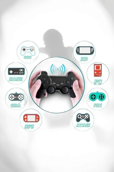 LitaeTrend Gaming Atari 2.4g Uyumlu Kablosuz Çift Kol Game Stick - Resim 4