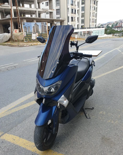 MOTOCAM SFM Pyrexia 150 Siperlik Ön Cam 2023-2025 Model 69cm Siyah Renkli 4mm - Resim 3