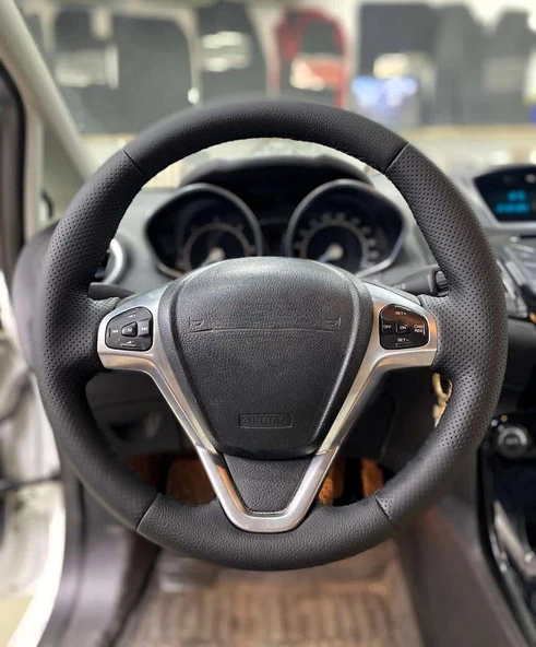 Ford Fiesta Courrier 2008-2017 Araca Özel Direksiyon Kılıfı AÇIKLAMIMIZI OKUYUNUZ! ürün görseli