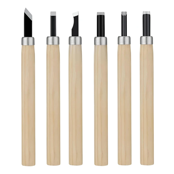 Fixonic Sakata WD1007 6 Parça Mini Ahşap Oyma Seti ürün görseli 1