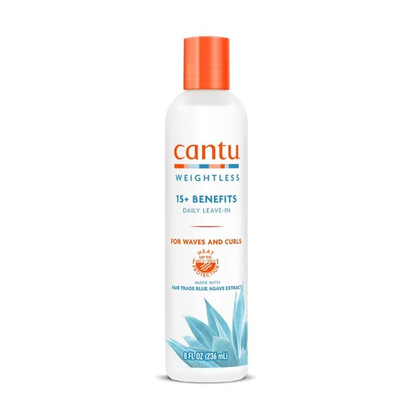 Cantu Weightless 15+ Etki Günlük Durulanmayan Saç Bakım Kremi (236 ml)- Kıvırcık, Dalgalı Saç ürün görseli