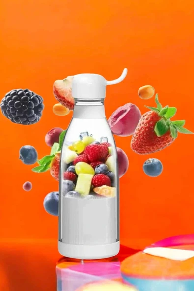 LitaeTrend El Blender Taşınabilir Meyve Blender Şarj Edilebilir Taşınabilir Blender Elektrikli - Resim 2