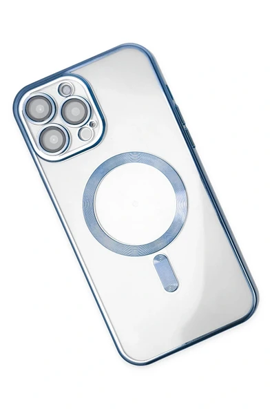 LitaeTrend iPhone 13 Pro Kılıf Kross Magneticsafe Kapak - Sierra Blue - Resim 3