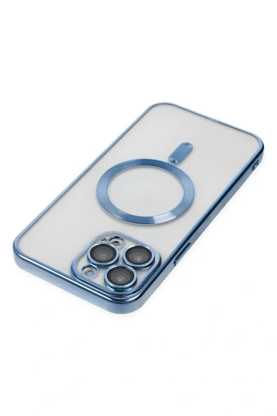 LitaeTrend iPhone 13 Pro Kılıf Kross Magneticsafe Kapak - Sierra Blue - Resim 5