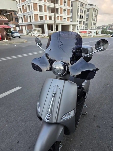 MOTOCAM Mondial Exon 125 Ön Cam 2023-2025 Model 39cm Siyah Renkli 4mm APARAT GÖNDERİLMEYECEK - Resim 3