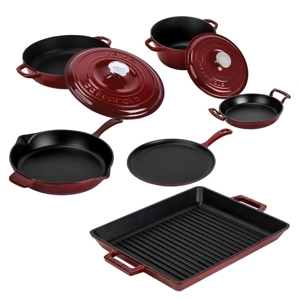 LAVA Bordo Serisi Döküm Set – Her Yemekte Şef Dokunuşu - Resim 2