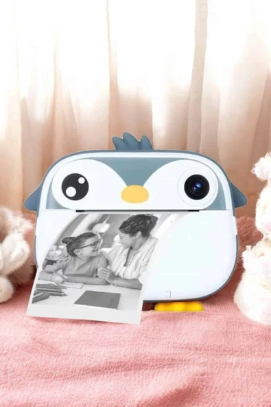 LitaeTrend Çocuk Fotoğraf Makinesi Dijital HD Video Rulo Kağıt Baskılı Yazıcı - Resim 5