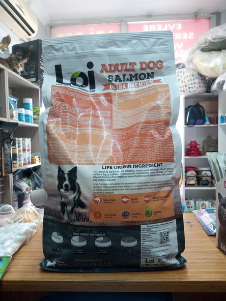 LOİ  HYPOALLERGENIC YETİŞKİN KÖPEK KURU MAMA SOMONLU 3 KG - Resim 2