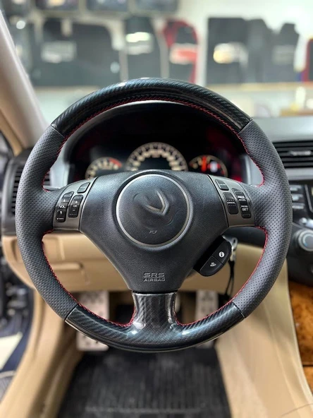 Honda Accord 2002 - 2007 Araca Özel Direksiyon Kılıfı AÇIKLAMIMIZI OKUYUNUZ! ürün görseli