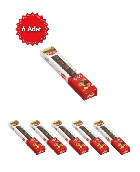 Bolçi Sütlü Fındıklı Çikolata 65 gr 6'lı Avantaj Paketi ürün görseli 1