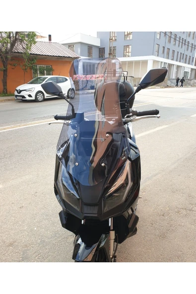 MOTOCAM Apachi Ventro 150 Siperlik Ön Cam 2023-2025 Model 65cm Füme Renkli 4mm ürün görseli