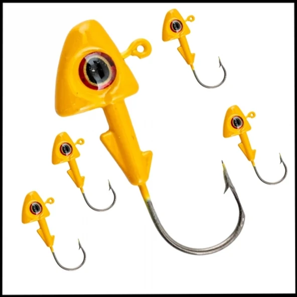 Uyguna-Yakala Sarı - 8 Gr   Zoka - Kurşunlu Olta İğnesi  -5 Adet-ALA.258 ürün görseli