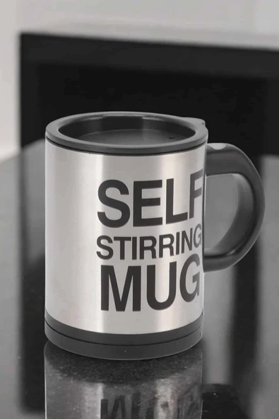 LitaeTrend Yazılı Mug Kupa Karıştırıcı Özelliği Ve Paslanmaz Çelik - Resim 4