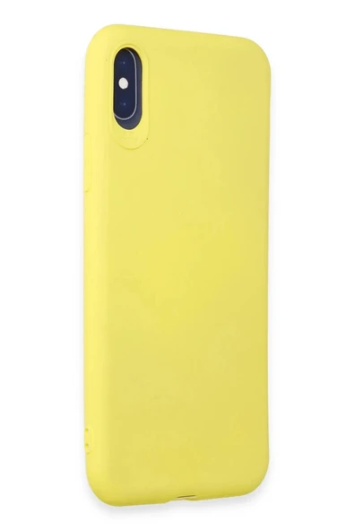 LitaeTrend iPhone X Kılıf First Silikon - Sarı - Resim 2