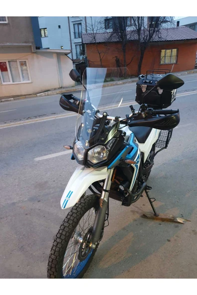 MOTOCAM Voge Rally 250 Siperlik Ön Cam 2022-2025 Model 51cm Şeffaf Renkli 4mm - Resim 3