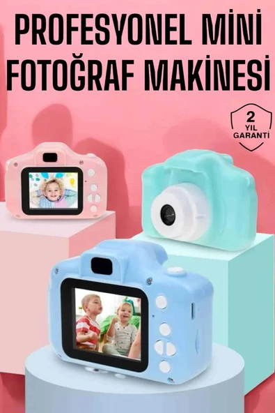 LitaeTrend Çocuklara Özel Dijital Fotoğraf Makinesi Mini 1080P HD Kaliteli ürün görseli