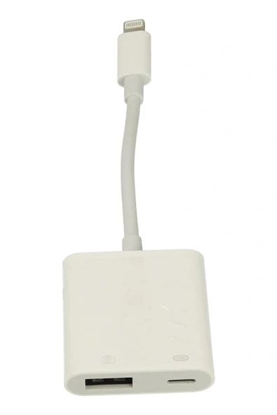 LitaeTrend APR22 Iphone Otg 2in1 - Beyaz - Resim 2