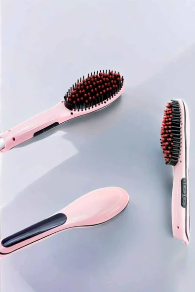 LitaeTrend Fön Etkili Saç Düzleştirici Tarak Yıpranma Karşıtı Döner Kablo Isı Ayarlı - Resim 4