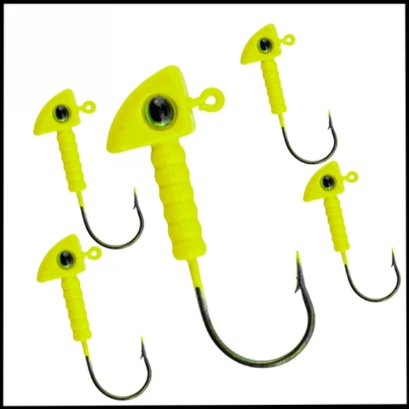 Uyguna-Yakala  Açık Yeşil - 7 Gr  Zoka - Kurşunlu Olta İğnesi  -5 Adet-ALA.224 ürün görseli