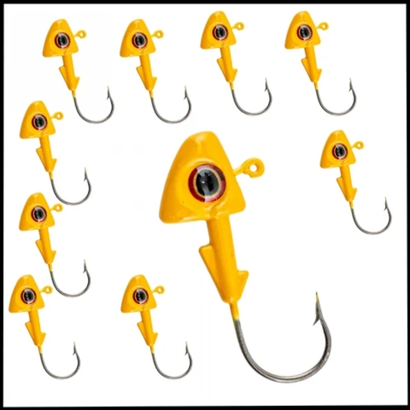 Uyguna-Yakala Sarı - 10 Gr  Zoka - Kurşunlu Olta İğnesi  - 10 Adet-ALA.263 ürün görseli