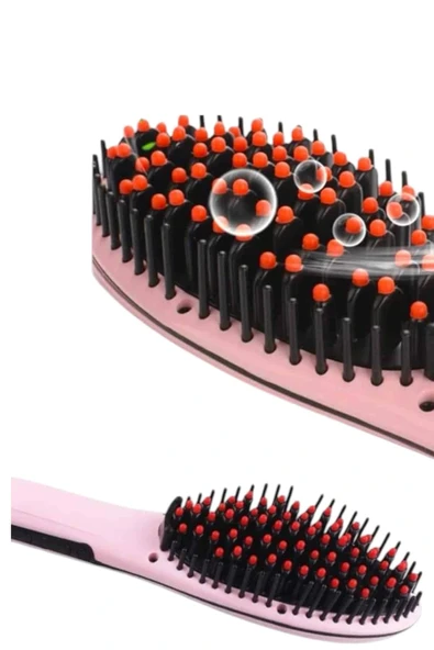 LitaeTrend Fön Tarağı Saç Düzleştirici Sıkı Dişli Isı Ayarlı Elektriklenme Karşıtı - Resim 4