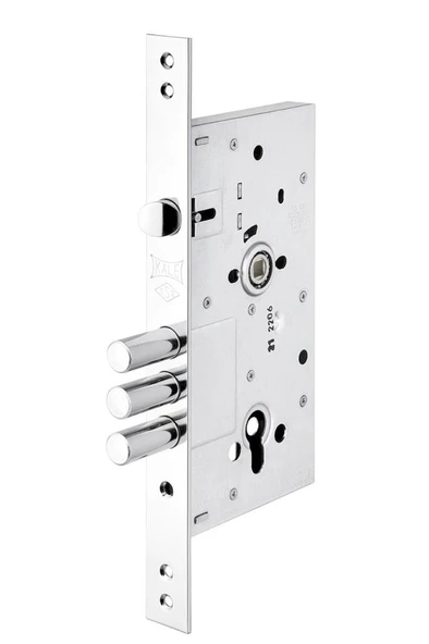 KALE Monoblok Çelik Kapı Kilidi Krom 252R Gövde Snc Barelli 3 Anahtarlı ürün görseli