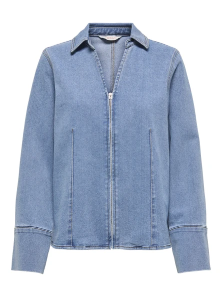 ONLY Önü Fermuarlı Bayan Gömlek 15360446 ürün görseli