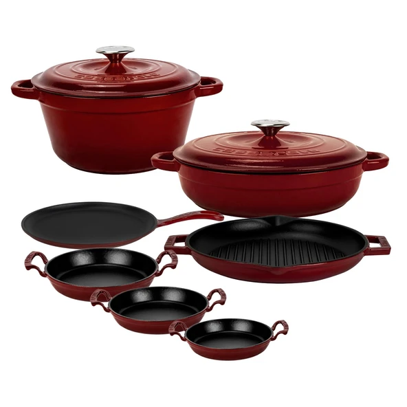 LAVA Bordo Döküm Set – Göz Alıcı Renk, Uzun Ömürlü Döküm Kalitesi ürün görseli 1