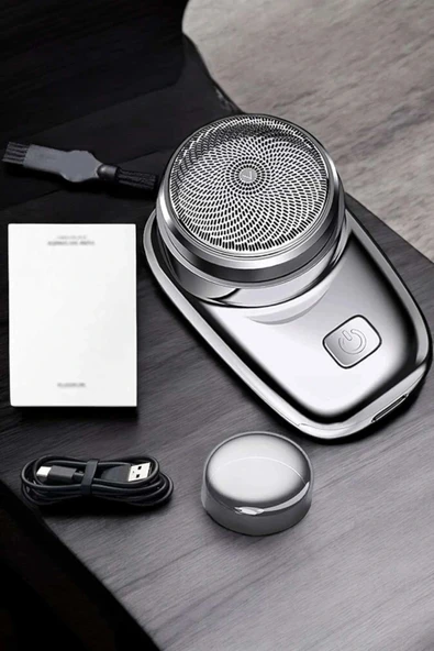 LitaeTrend Seyahat Tipi Tıraş Makinesi Taşınabilir Kablosuz Mini Paslanmaz Çelik - Resim 5