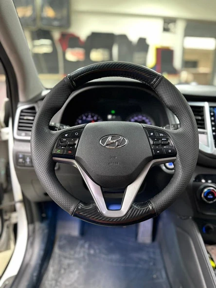 Hyundai Tucson 2016 2020 Araca Özel Direksiyon Kılıfı AÇIKLAMIMIZI OKUYUNUZ! ürün görseli