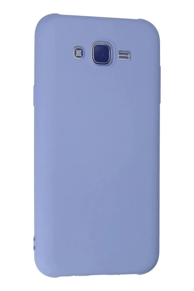 LitaeTrend Samsung Galaxy J7 Kılıf Nano içi Kadife Silikon - Lila - Resim 3