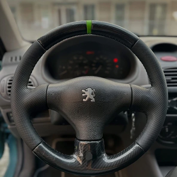 Peugeot 206 1999-2003 Araca Özel Direksiyon Kılıfı AÇIKLAMIMIZI OKUYUNUZ! ürün görseli