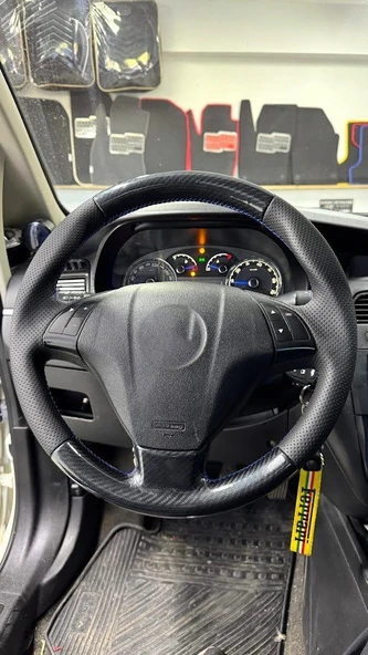 Fiat Linea (Tuşlu) Araca Özel Direksiyon Kılıfı AÇIKLAMIMIZI OKUYUNUZ! ürün görseli