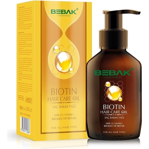 Bebak Saç Bakım Yağı Biotin Oil 100 ml - Resim 2