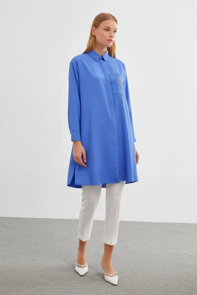 T-1327 ZÜHRE SHON TUNİK - Resim 12