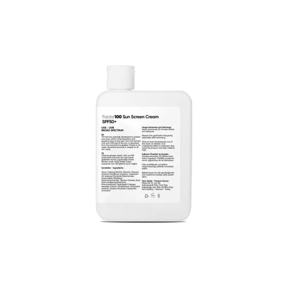 Factor 100 Ultra Nemlendirici Leke Karşıtı Yüksek Korumalı SPF50 100ML - Resim 3