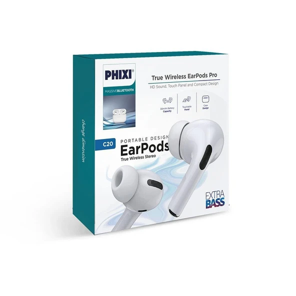 PHIXI C20 BLUETOOTH KULAKLIK ürün görseli
