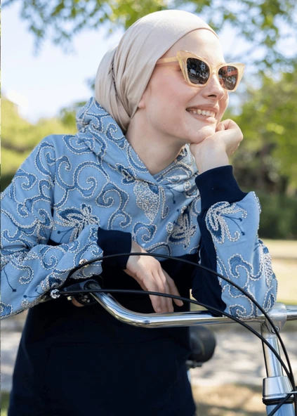 Sweatshirt Lacivert Keten ürün görseli 1