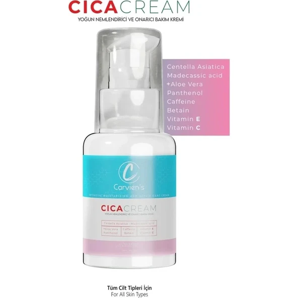Carvien's Cica Cream - Yoğun Onarıcı Krem 60 ml - Resim 3