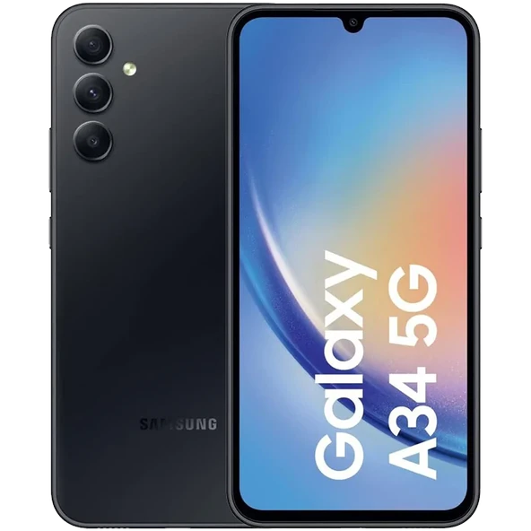 Yenilenmiş Samsung Galaxy A34 128 GB Siyah Cep Telefonu (12 Ay Garantili) - C Kalite ürün görseli