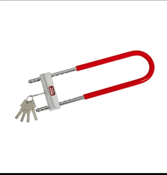 Kilit Direksiyon Motosiklet Bisiklet Kilidi Motorsiklet Halat Zincir Çelik Hırsız Güvenlik 36 cm - Resim 3