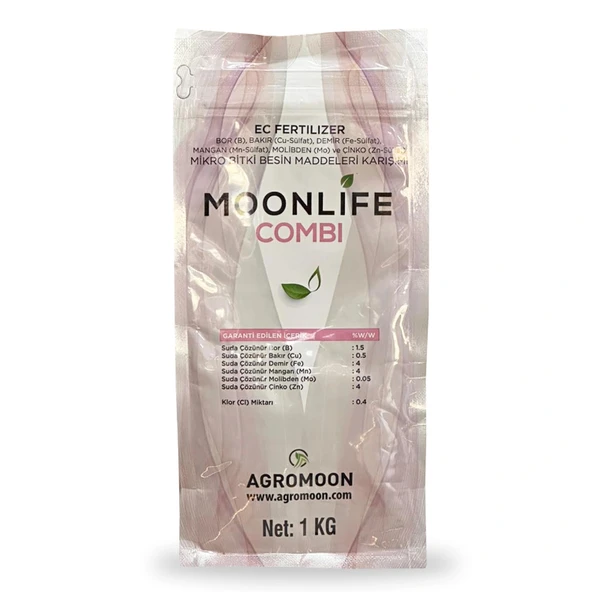 Moonlife Combi 1kg Bor Bakır Mangan Demir Çinko Mikro Bitki Besin Gübresi ürün görseli