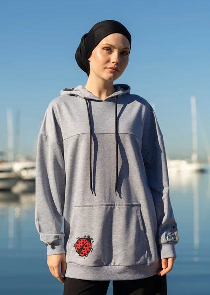 Tesettür Eşofman Üstü Uğur Böceği - Resim 2