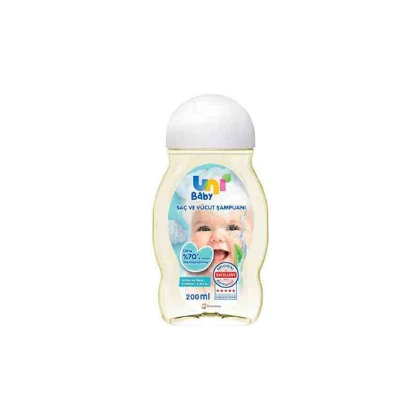 Uni Baby Saç ve Vücut Şampuanı 200 ml ürün görseli