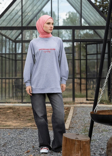 Tesettür Eşofman Üstü- Who You Are - Resim 4