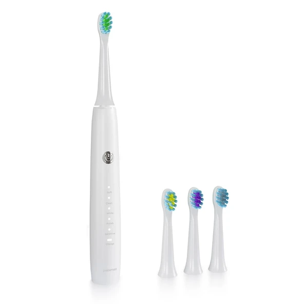 Polosmart PBS520 5 Mod Şarjlı Diş Fırçası IPX7 Su Geçirmez 4 Yedek Başlık Type-C Girişli Beyaz ürün görseli 1