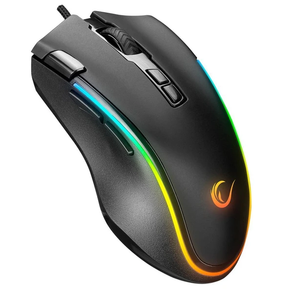 Rampage SMX-G72 GREEDY V2 8 Tuşlu Double Click Real RGB Ledli Makrolu 12800 DPI Gaming Oyuncu Mouse ürün görseli 1