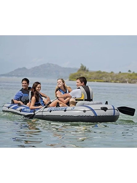 Intex 68325 366x168x43 cm Excursion 5 Şişme Bot Seti - Resim 5