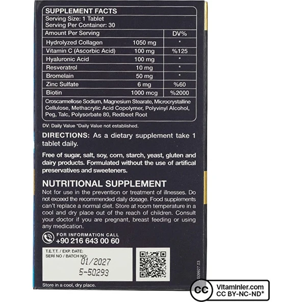 Nutraxin Collagen 30 Tablet - Resim 5