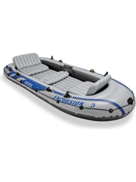 Intex 68325 366x168x43 cm Excursion 5 Şişme Bot Seti - Resim 3